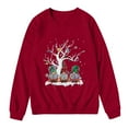 thumbnail image 4 of Fiaer Christmas Sweatshirt for Women 2025 Funny Plus Size Print Sweatshirts Crewneck Long Sleeve Xmas Holiday Tops Red XXL, 4 of 4