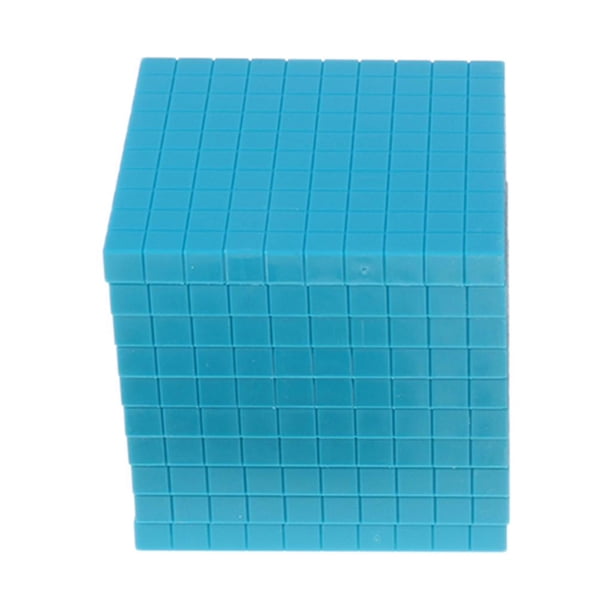 10x cubo de matemáticas Montessori azul juguetes educativos de aprendizaje preescolar