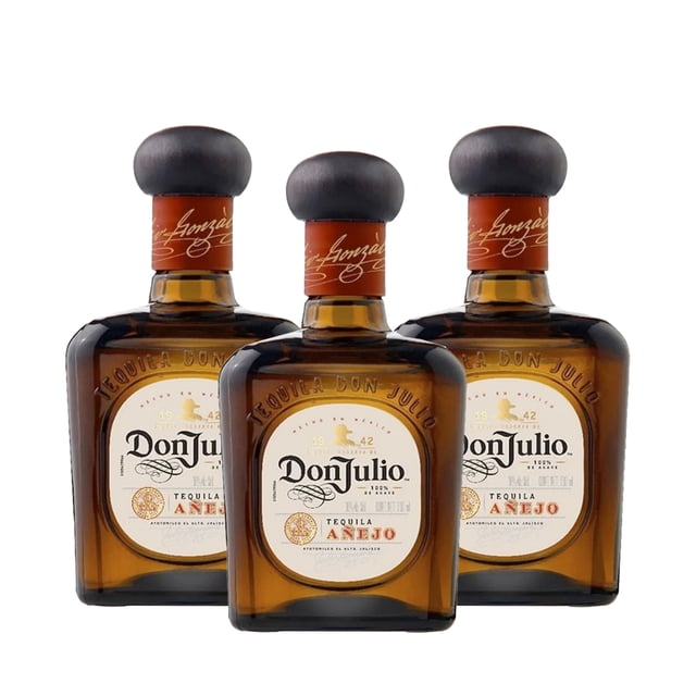 Pack De 3 Tequila Don Julio Añejo 700 Ml