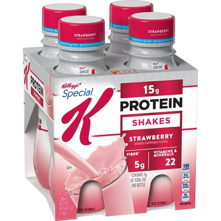 (3 Pack) Kellogg's Special K Protein Shake, Strawberry, 15g Protein, 4