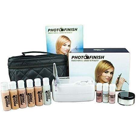 Best Airbrush Cosmetic Makeup System Kit 5 Fair to Medium Shades w/ Matte (Best Makeup For Tweens)
