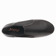 thumbnail image 6 of Black Slip-on Jazz Shoes Elastic Leather Sole Dance for Men Womens (12.5M/13.5W), 6 of 7