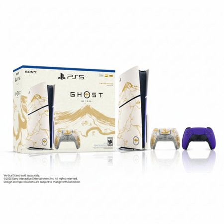 PlayStation 5 Console?Ghost of Yotei?Gold Limited Edition Bundle + PlayStation 5 DualSense Wireless Controller Galactic Purple