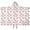 Pink Christmas Tree-1, variant on Red and Black Christmas Love Pattern Hooded Bath Towel，50"x30" for Ages 3 To 12 Kids, Quick Dry Lightweight Soft Microfiber Hood Beach Towel Cover Up for Kids