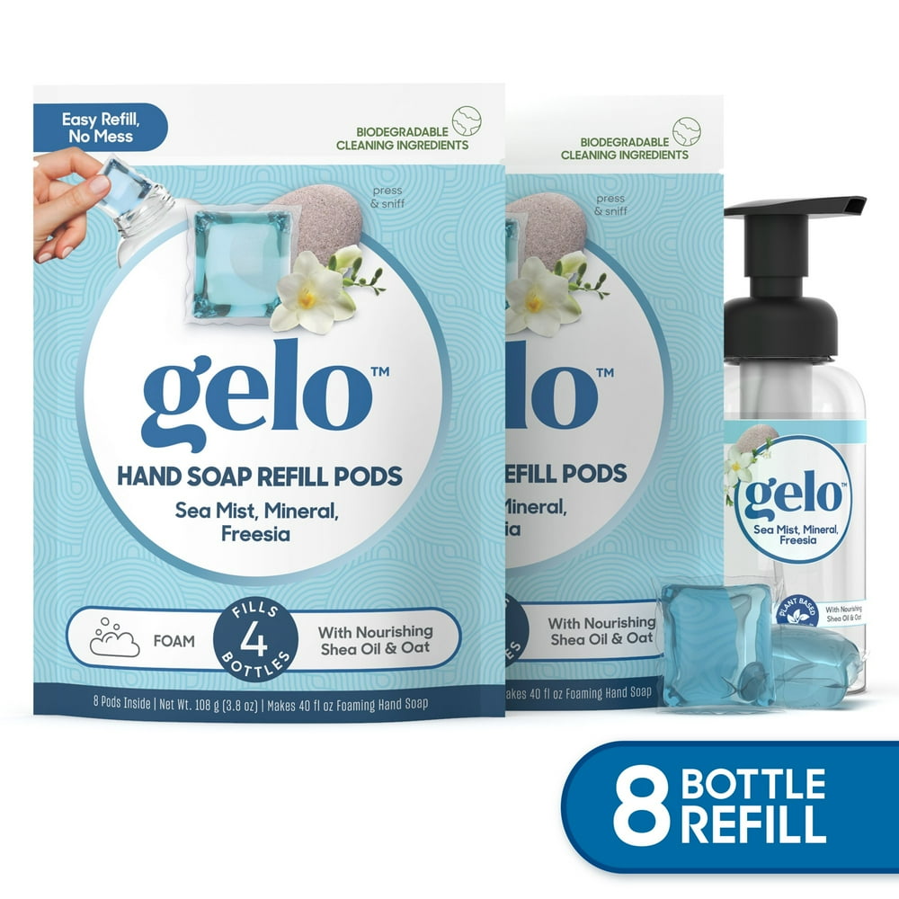 Gelo® Foaming Hand Soap Value Pack 80oz Refill + Reusable Bottle