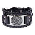 thumbnail image 1 of Guardurnaity Brazalete de cuero Brazalete elegante Decoración Estilo punk Pulseras anchas Muñequeras Adornos de muñeca Regalo de cumpleaños Type3 NO3, 1 of 6
