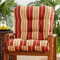 thumbnail image 3 of Greendale Home Fashions Roma Stripe 38 x 21 in. Outdoor Reversible Tufted Chair Cushion, 3 of 7