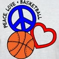 thumbnail image 3 of CafePress - PEACE, LOVE, B BALL Light T Shirt - Men's Classic Graphic T-Shirt, 3 of 4
