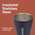 thumbnail image 3 of Owala SmoothSip Insulated Stainless Steel Coffee Tumbler, Reusable Iced Coffee Cup, Hot Coffee Travel Mug, BPA Free, 10 oz, Navy (Telescope Tales), 3 of 5