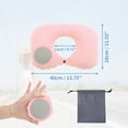 thumbnail image 6 of Unique Bargains Travel Pillow Press to Inflate Neck Pillow Light Pink 15.75"x11.02", 6 of 7
