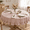 59.1" (Round)-Round, variant on Ton Farmhouse Striped Ruffle Tablecloth 60 Inch Round