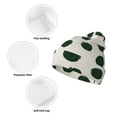 thumbnail image 3 of Lsque Abstract Green Polka Dot Pattern Knitted Beanie, Unisex Winter Hat, Knit Hat Winter Beanies Thick Fisherman Beanies Cuffed Plain Skull Caps, 3 of 6