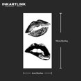 thumbnail image 4 of shiyou-Tattoo Tech, 3 Sheets Small Semi Permanent Tattoo, Adult Art Design Temporary Tattoos, Lasts 1-2 Weeks, Waterproof, Realistic Look, No Adhesive, No Reflection (Lips), 4 of 4