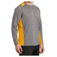 thumbnail image 4 of Yellow Rooster Men's Long Sleeve Heather Colorblock Contender T-Shirt Vintage H./Gold XL, 4 of 6