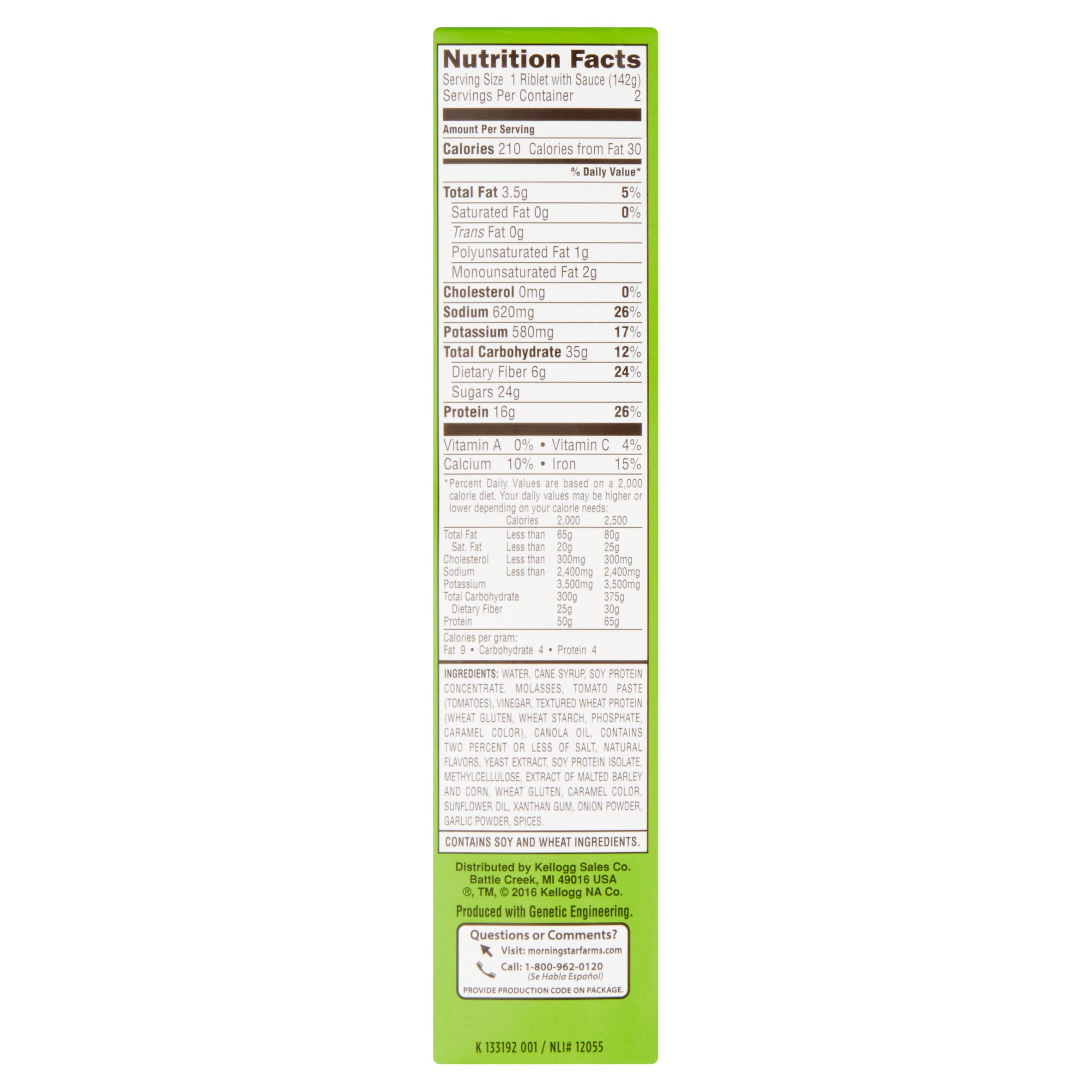 Morning Star Farms Meal Starters Hickory Bbq Riblets 10 Oz
