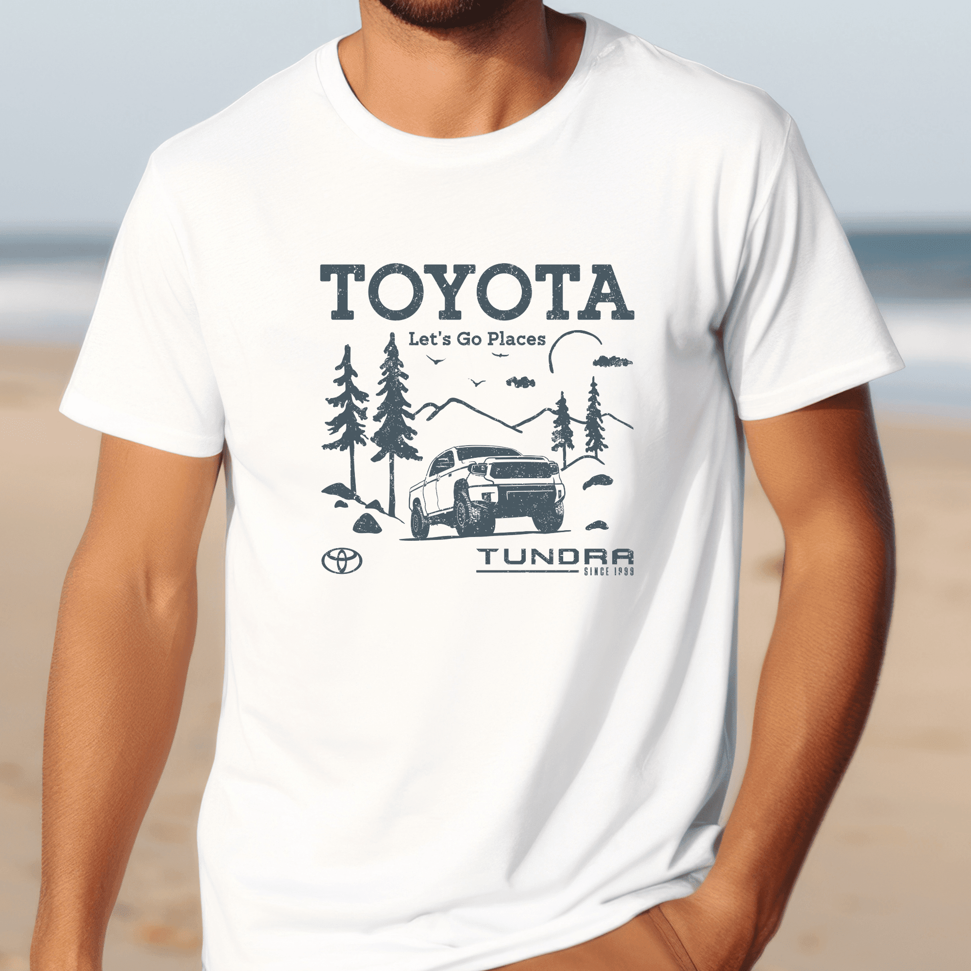 Toyota Mens Big and Tall Tundra Lets Go Places Tee