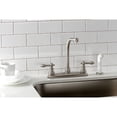 thumbnail image 3 of Kingston KB718ACL American Classic Two-Handle 4-Hole 8" Centerset Kitchen Faucet with Side Sprayer in Brushed Nickel, 3 of 7