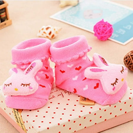 

YOHOME Cartoon Newborn Baby Girls Boys Anti-Slip Socks Slipper Shoes