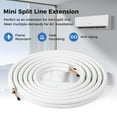 thumbnail image 3 of Costway 25 FT Air Conditioning Copper Tubing Hose Extension for Mini Split AC Includes 1/4 inch & 1/2 inch O.D. pipes, 3 of 7
