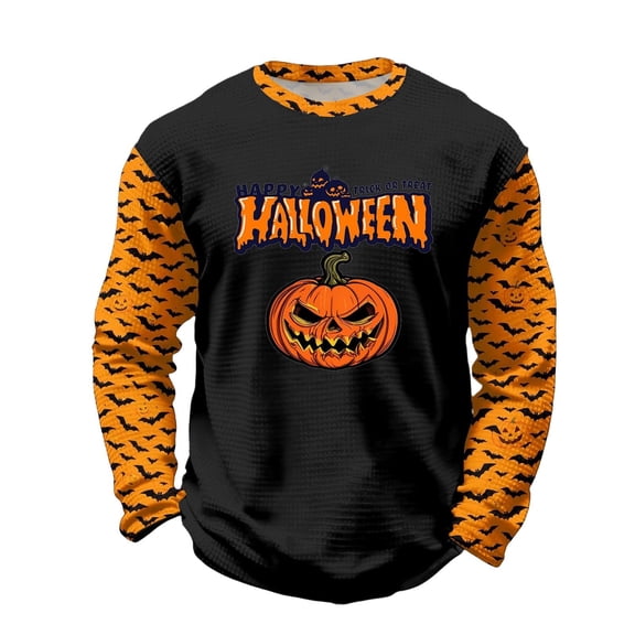 Ruiwill Halloween Shirt Toddler Boy Size 3-4 Years Fall Funny Long Sleeve Halloween T Shirts Boys Letter Pumpkin Print Kids Tops
