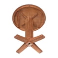 thumbnail image 3 of 36" Round Solid Wood Top Pedestal Dining Table in Distressed Oak, 3 of 5