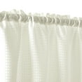 thumbnail image 7 of Curtainking Kitchen Curtains Waffle Textured Off White Tier Curtains 45 inch for Bathroom 2 Panels Rod Pocket Farmhouse Short Window Curtains, 7 of 7
