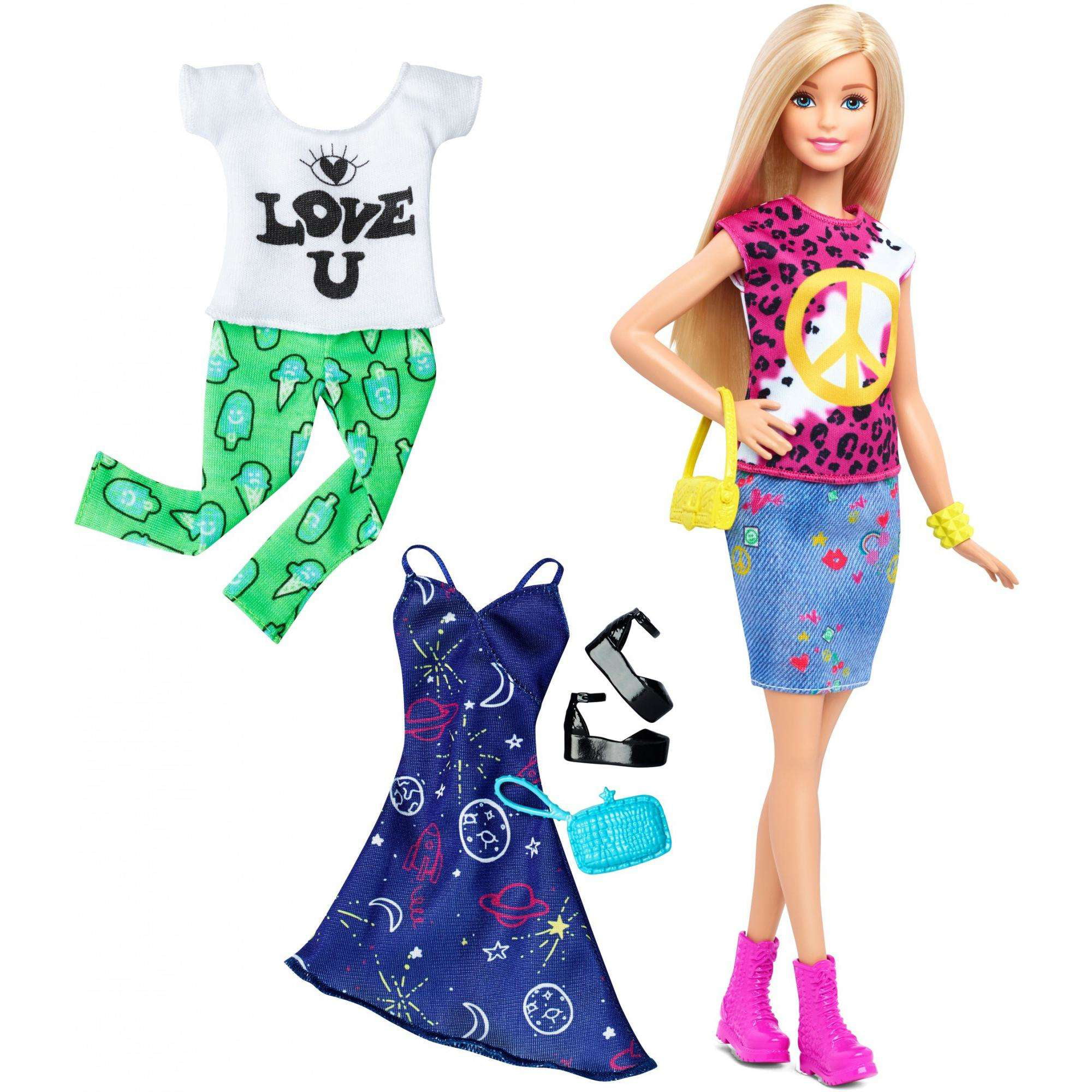 Barbie Fashionistas Doll & Fashions 35 Peace & Love - Walmart.com ...