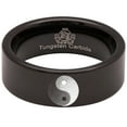thumbnail image 5 of Yin Yang Tungsten Carbide Ring, 5 of 9