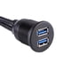 thumbnail image 4 of Extensión USB 3.0 Dual de , Montaje en Tablero, Cable de Extensión de Montaje Empotrado, 4 of 8