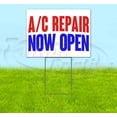 thumbnail image 1 of Ac Repair Now Open (18" x 24") Yard Sign, Includes Metal Step Stake, 1 of 6