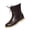 Coffee, variant on Willtoo Sports Shoes for Women Round Toe Lace‑up Ankle Boots, Thick‑Sole Fall Winter Casual Short Boots Non‑Slip Fashion Walking Footwear