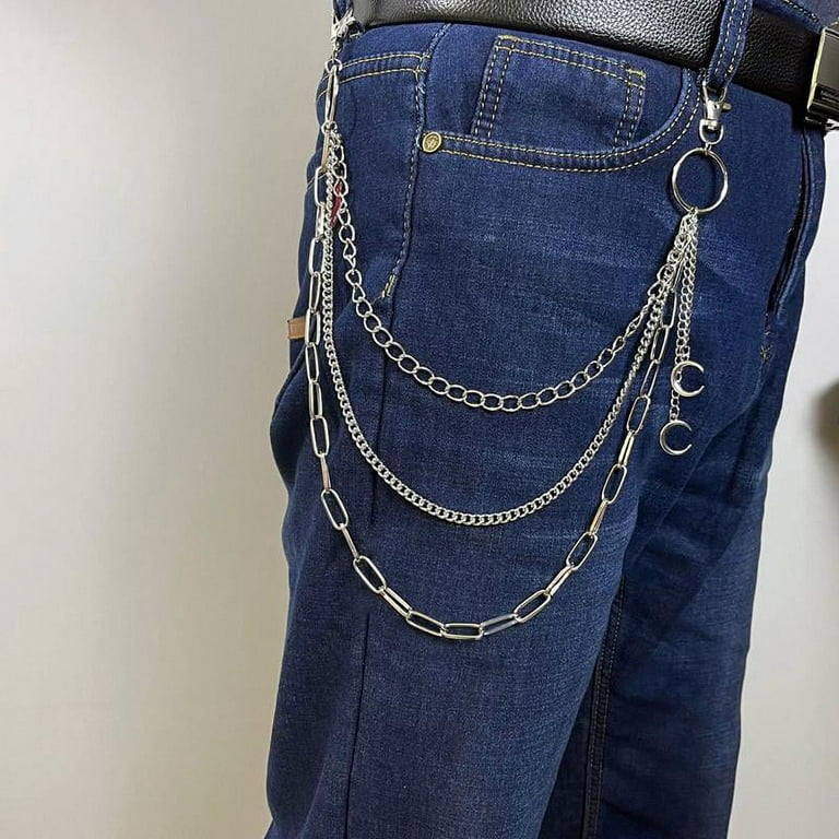 Pants Chain with Moon Decor Wallet Chain Charm Jeans Chains Pocket Punk  Chain Hip Hop Rock Style Chains for Women Girls 