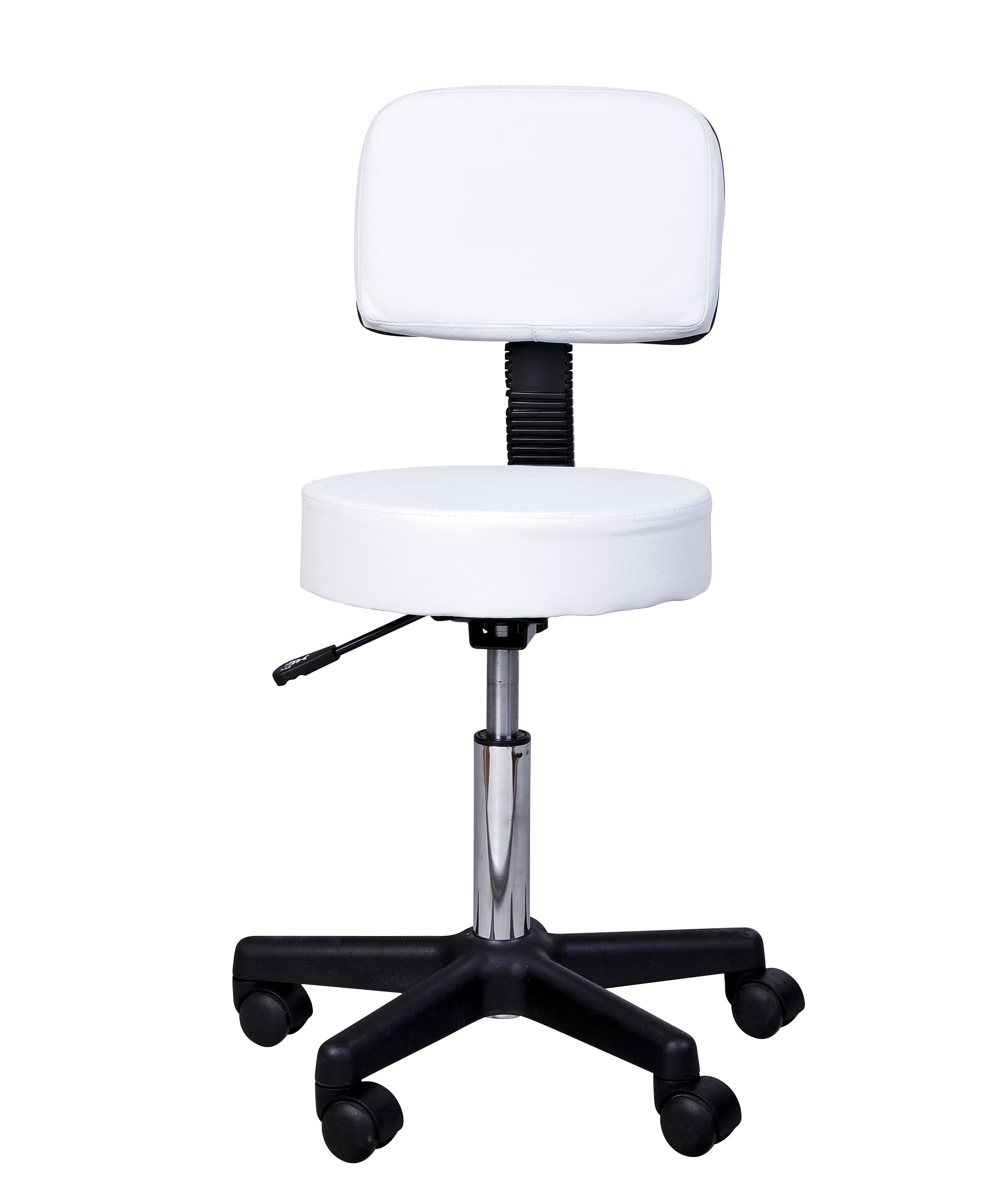 Swivel Salon Stool Chair with Back Support Height Adjustable