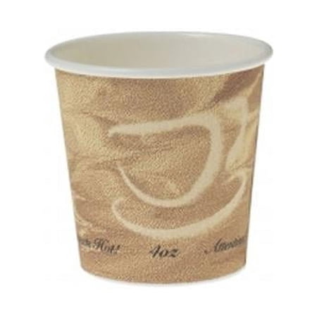 SCC 4 oz Single-Sided Poly Paper Hot Cup, 50 Per Pack & Pack of 20