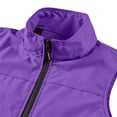 thumbnail image 4 of GrmtClth Men's Full Zip Stand Collar Sleeveless Vest Multi Secure Zipper Pockets Mesh Lined Breathable Outdoor Camping Walking Waistcoat Dark Purple 3XL, 4 of 9