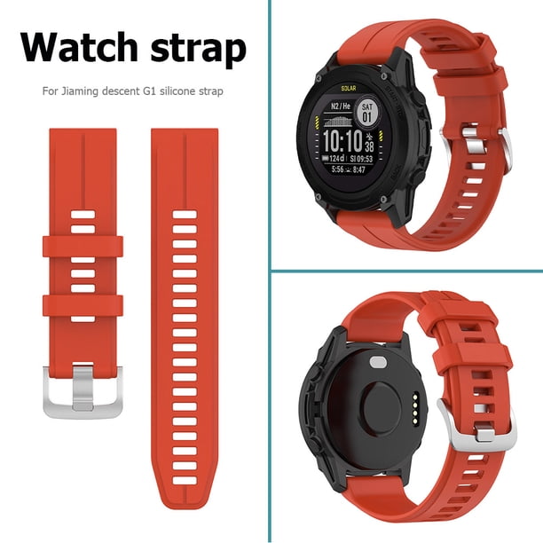 Muñequera Correa Banda para Garmin Forerunner 955 / Descent G1 (Rojo)