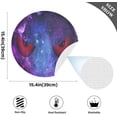 thumbnail image 3 of Coolnut Starry Devil Eye Round Placemat Set of 1, Non-Slip Heat Resistant & Waterproof Plate Pads for Dinner Table Table Placemats, 15.4 in Home Decor Gifts, 3 of 6
