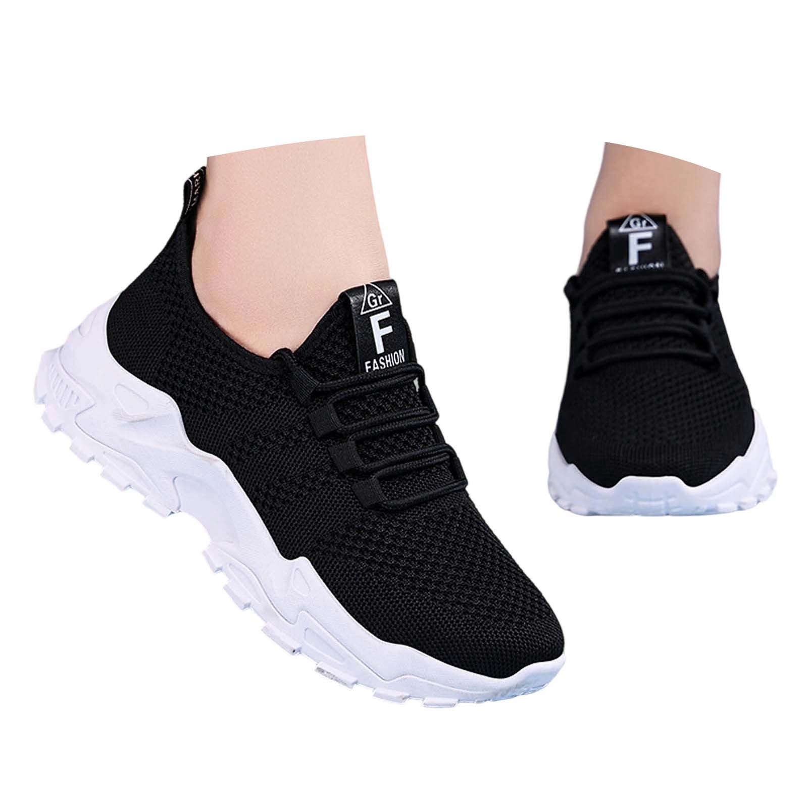 Chaussures De Course Légères Pour Femmes – Mesh Respirant, Semelle Amortissante, Antidérapant – Pour Running, Gym, Tennis, Marche, Loisirs – Printemps/été/automne