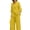 Yellow, variant on 2Pcs/Set Women's Elegant Suit Cotton Linen Breathable Stylish Casual Long Sleeve Suit Spring Autumn Supply