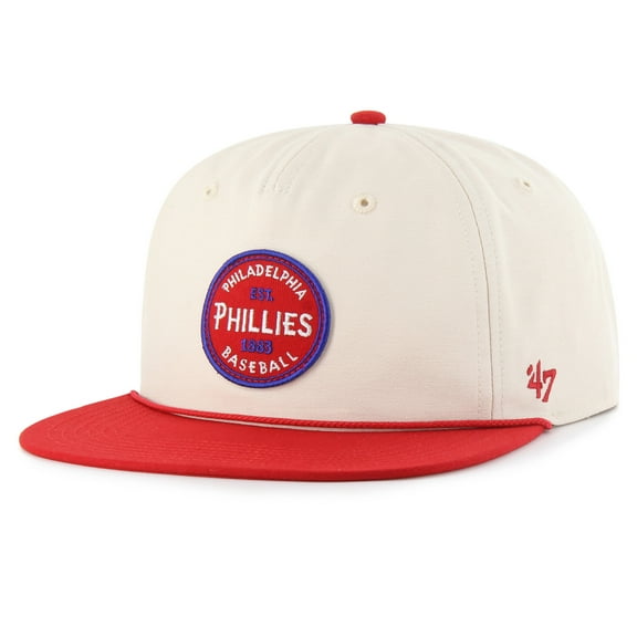 Men's '47  Natural Philadelphia Phillies Payson Captain Snapback Hat