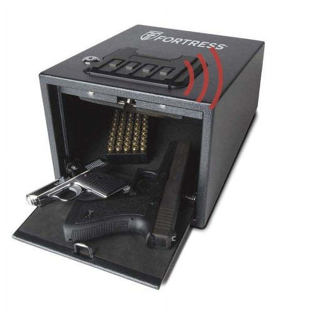 Fortress Quick Access Handgun Safe with Electronic Lock and Backup Key, Black P2EA
