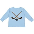thumbnail image 3 of Inktastic Sports Hockey Sticks Boys or Girls Long Sleeve Toddler T-Shirt, 3 of 5