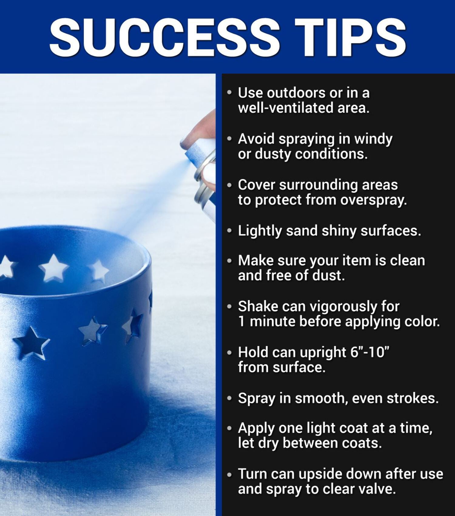 COLORSHOT Gloss Spray Paint, Hello Handsome (Royal Blue) 10 oz. 4 Pack, Fast-Drying Acrylic Paint, Indoor & Outdoor Use