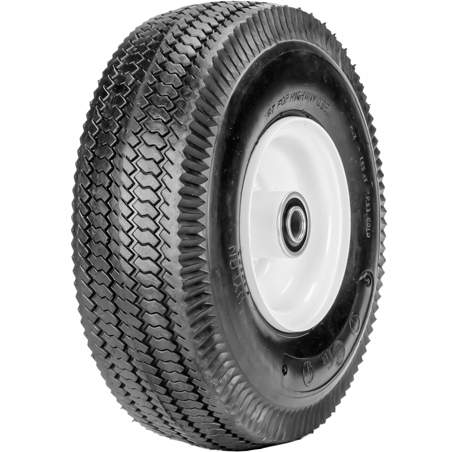 Airloc Smooth Lawn & Garden Tire – 18X9.5-8, Load Range B, 4 Ply, Black Sidewall