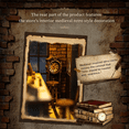 thumbnail image 5 of Qissep Book Nook Kit - DIY Handmade Miniature House Models - Green Crystal Cafe - Birthday and Valentine's Day Gifts for Family and Friends, Best Creative Desktop Decoration, 5 of 6