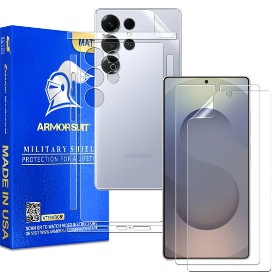 ArmorSuit 2 2 Pack Paper-Feel Texture Full Body Skin   Screen Protector for Samsung Galaxy S25 Ultra (6.9") MilitaryShield Matte Film - Made in USA