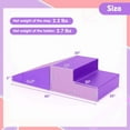 thumbnail image 3 of Costway Step and Slide Climber for Infants and Toddlers Baby Soft Foam Structure Blocks Purple, 3 of 10