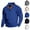 1 Blue, variant on Sweatshirts for Men Snap Buttons Stand Collar Jumpers Jacquard Long Sleeve Sweater Solid Color Keep Warm Baggy Jumper No Hood Casual Pullover Winter Sweatshirt Tops