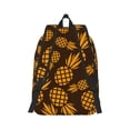 thumbnail image 3 of Naloa Canvas Backpack for Men Women Colorful Pineapple Print Rucksack Casual Travel Daypack Large and Small Durable College Tote Satchel Bookbag for Teens, 3 of 5