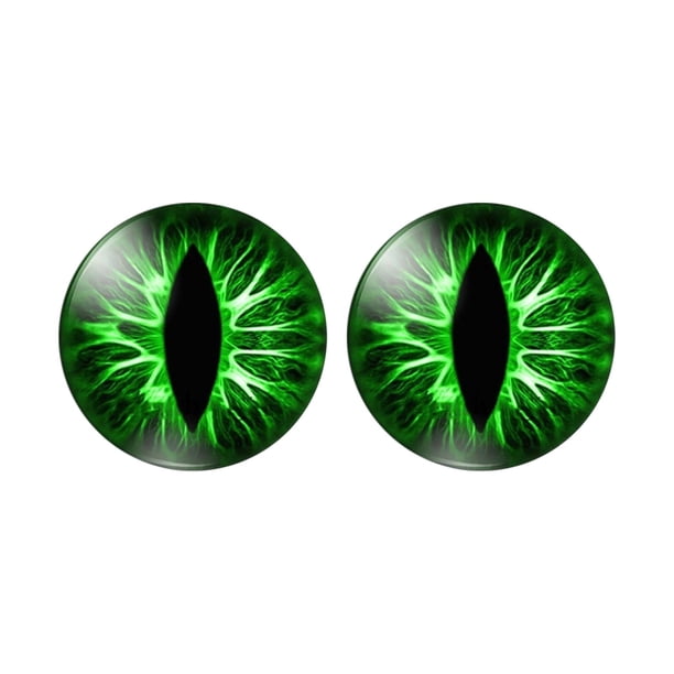 Pegatina de faro de ojos, pegatina de ojos de faro, pegatina redonda de faro, pegatina estereoscópica 3D, pegatina divertida para coche